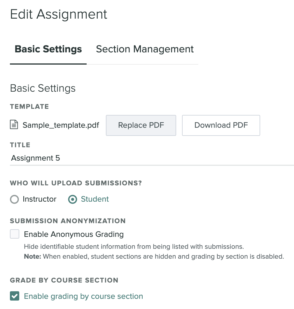 the assignment rule checkbox is selected by default