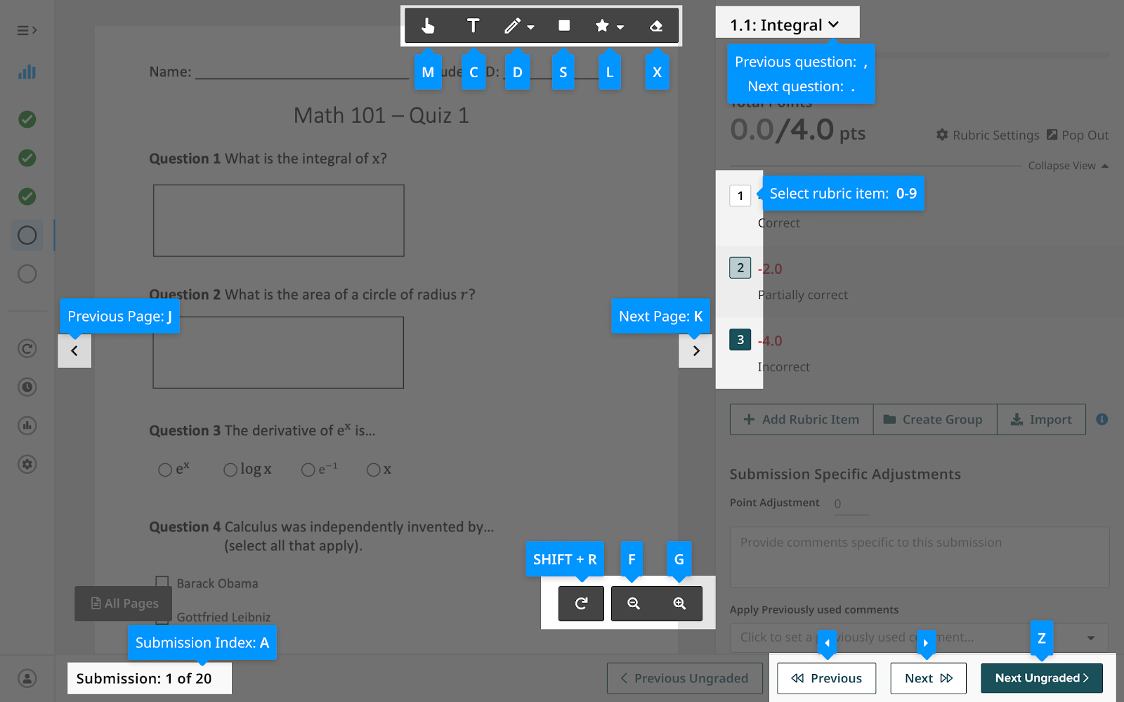 Grading Submissions – Gradescope Guides